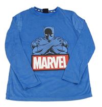 Modré plyšové pyžamové triko s Marvel Primark