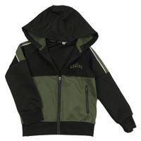 Čierno-zelená športová prepínaci mikina s kapucňou Pep&Co