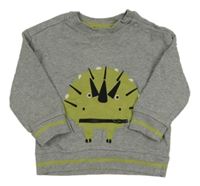 Sivá melírovaná mikina s dinem Mothercare