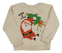 Smotanová mikina so Santou H&M