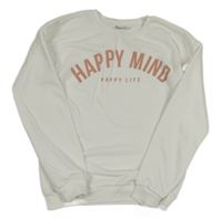 Biela mikina s nápisom Y.F.K.