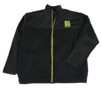 Černá fleecová propínací mikina s číslem GAP