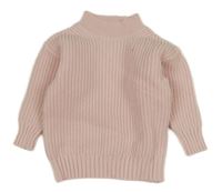 Svetloružový sveter