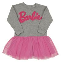 Šedé teplákové šaty s tylovou sukní - Barbie 