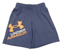 Tmavomodré sportovní funkční kraťasy s logem Under Armour