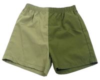 Kaki-zelené kraťasy Shein
