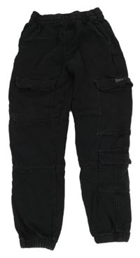 Černé teplákové cargo cuff rifle Zara