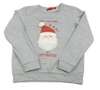 Sivá mikina so Santou Alive