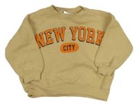 Béžová mikina s nápisom Zara