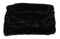 Černý kožešinový nákrčník 