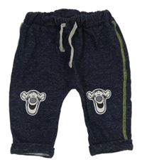 Tmavomodré melírované tepláky s Tigrami Primark