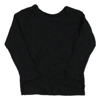 Černé žebrované triko George