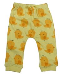 Žluté baggy tepláky s kuřátky Matalan