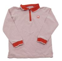 Bílo-červené vzorované polo triko s nášivkou George