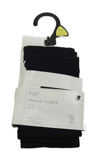 Nové - 2set - 2x Černé silonky F&F