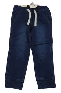 Nové - Tmavomodré teplákové zateplené cuff rifle Lupilu