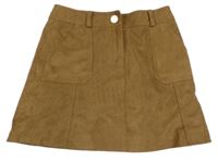 Hnědá semišová sukně Next