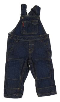 Tmavomodré laclové rifle H&M