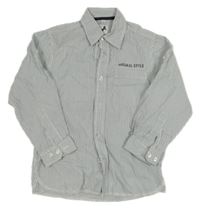 Světlemodro-bílo-šedá pruhovaná košile C&A