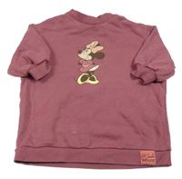 Fialové teplákové šaty s Minnie Disney