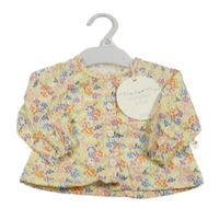 Nové - Bielo-farebná kvetovaná blúzka Dunnes