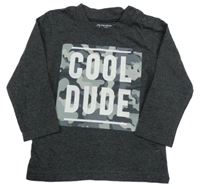 Šedé triko s nápisem Primark