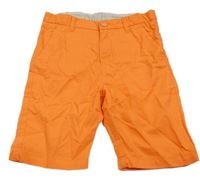 Oranžové plátěné chino kraťasy H&M