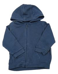 Tmavomodrá prepínaci mikina s kapucňou M&S