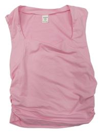 Ružový crop top Shein
