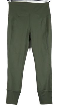 Dámské khaki sportovní capri legíny RBX 