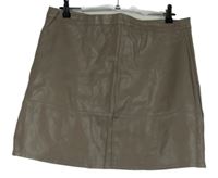 Dámska piesková á koženková sukňa New Look