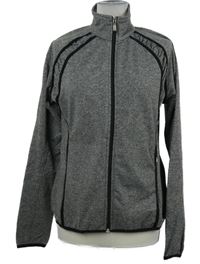 Dámska sivá melírovaná športová thermo prepínaci mikina s pruhmi Arriattek