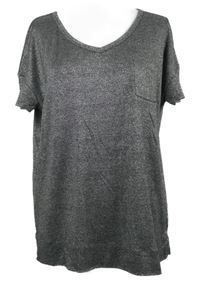 Dámske strieborné úpletové tričko Next