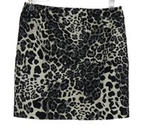 Dámska čierno-smotanová vzorovaná sukňa Linea