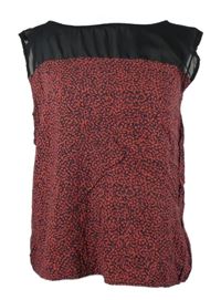 Dámska vínovo-čierna vzorovaná blúzka Pimkie