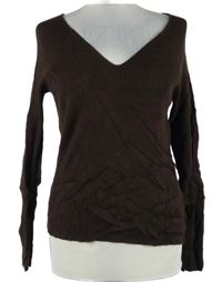 Dámský hnědý žebrovaný svetr Primark 