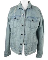 Pánská světlemodrá riflová bunda s prošoupáním Elwood 