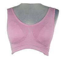 Dámský světlerůžový sportovní crop top 