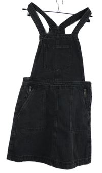 Dámske čierne rifľové šaty Denim