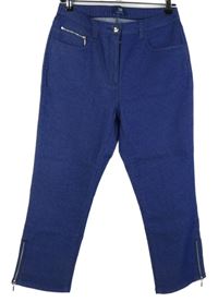 Dámske modré capri rifle Fiora Blue