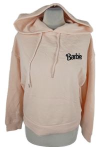 Dámská růžová mikina s logem a kapucí Barbie 