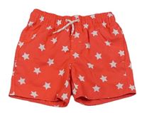 Neonově růžové plážové kraťasy s hvězdami Primark