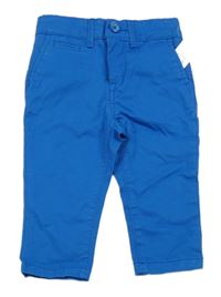 Nové - Modré plátenné chino nohavice GAP