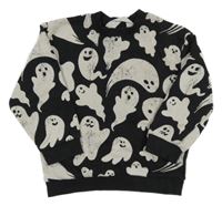 Čierna mikina s duchy H&M