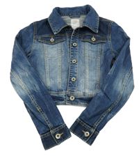 Modrá rifľová crop bunda S. Oliver