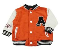 Červeno-bílá baseballová mikina s písmenem Next