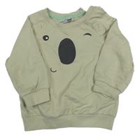 Khaki mikina s koalou Ergee