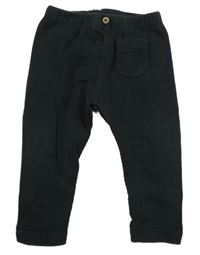 Antracitové rebrované legíny s vreckom Zara