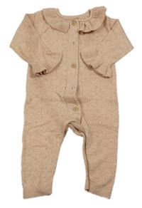 Svetloružový pletený overal F&F