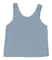 Světlemodrý žebrovaný crop top Zara